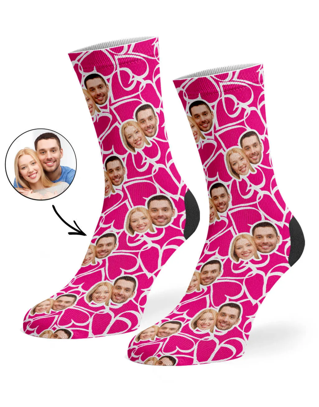 Doodle Hearts Socks sold by Super Socks product image thumbnail 4