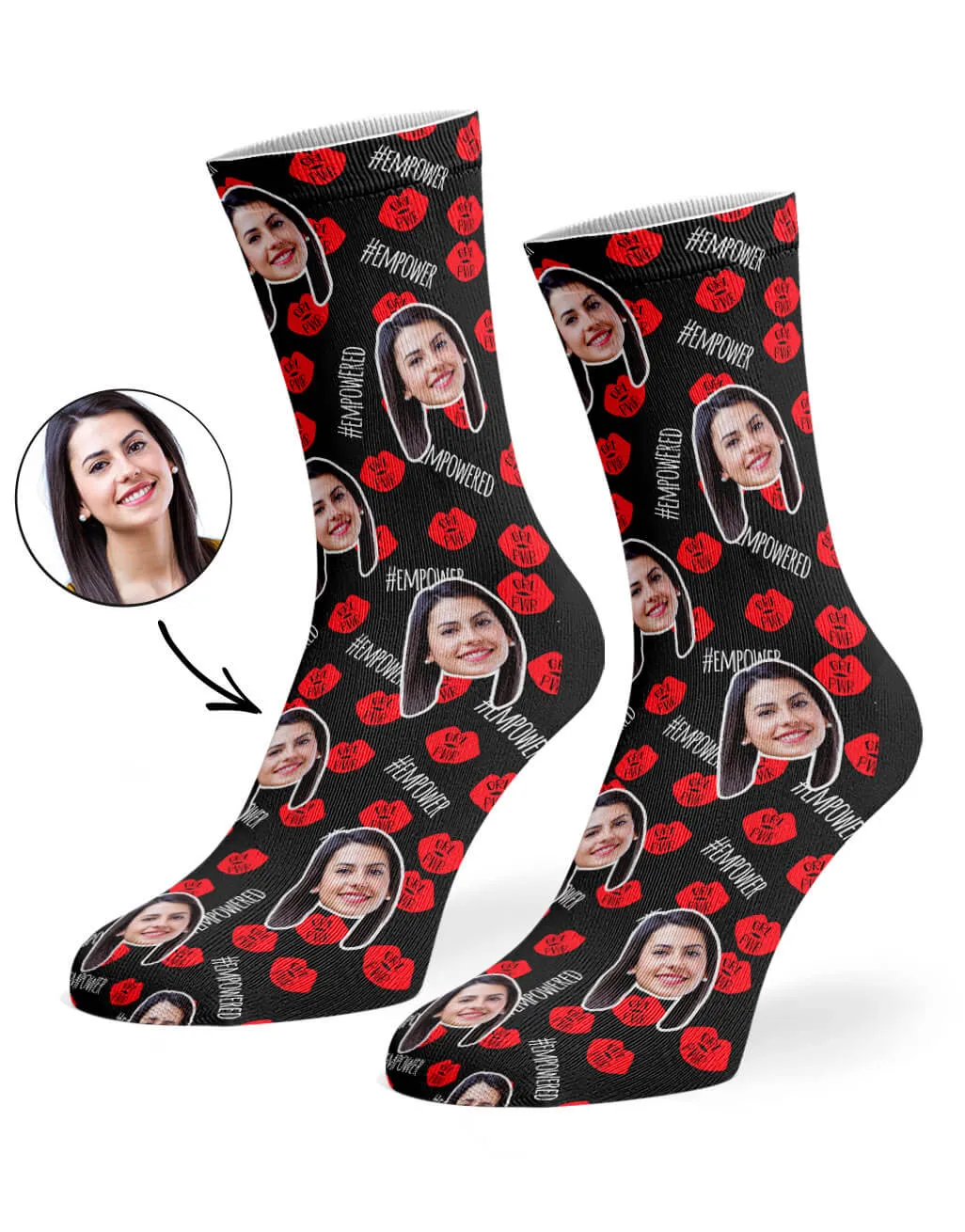 Girl Power Lips Socks sold by Super Socks product image thumbnail 4