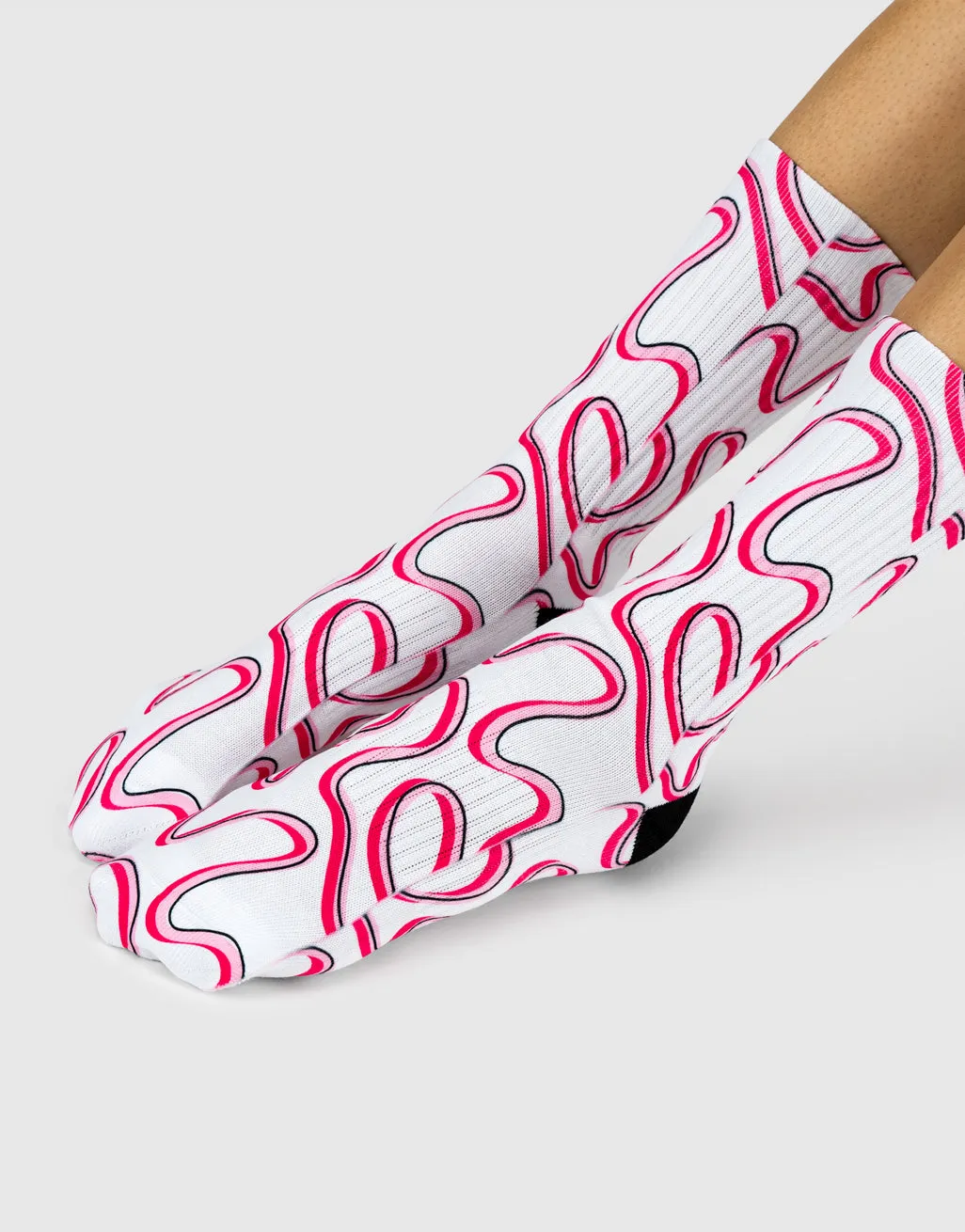 Pink Swirl Socks sold by Super Socks product image thumbnail 4