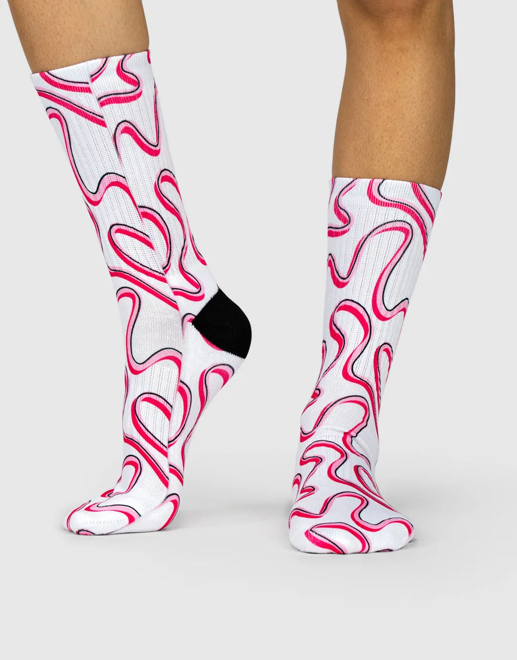 Pink Swirl Socks sold by Super Socks product image thumbnail 2