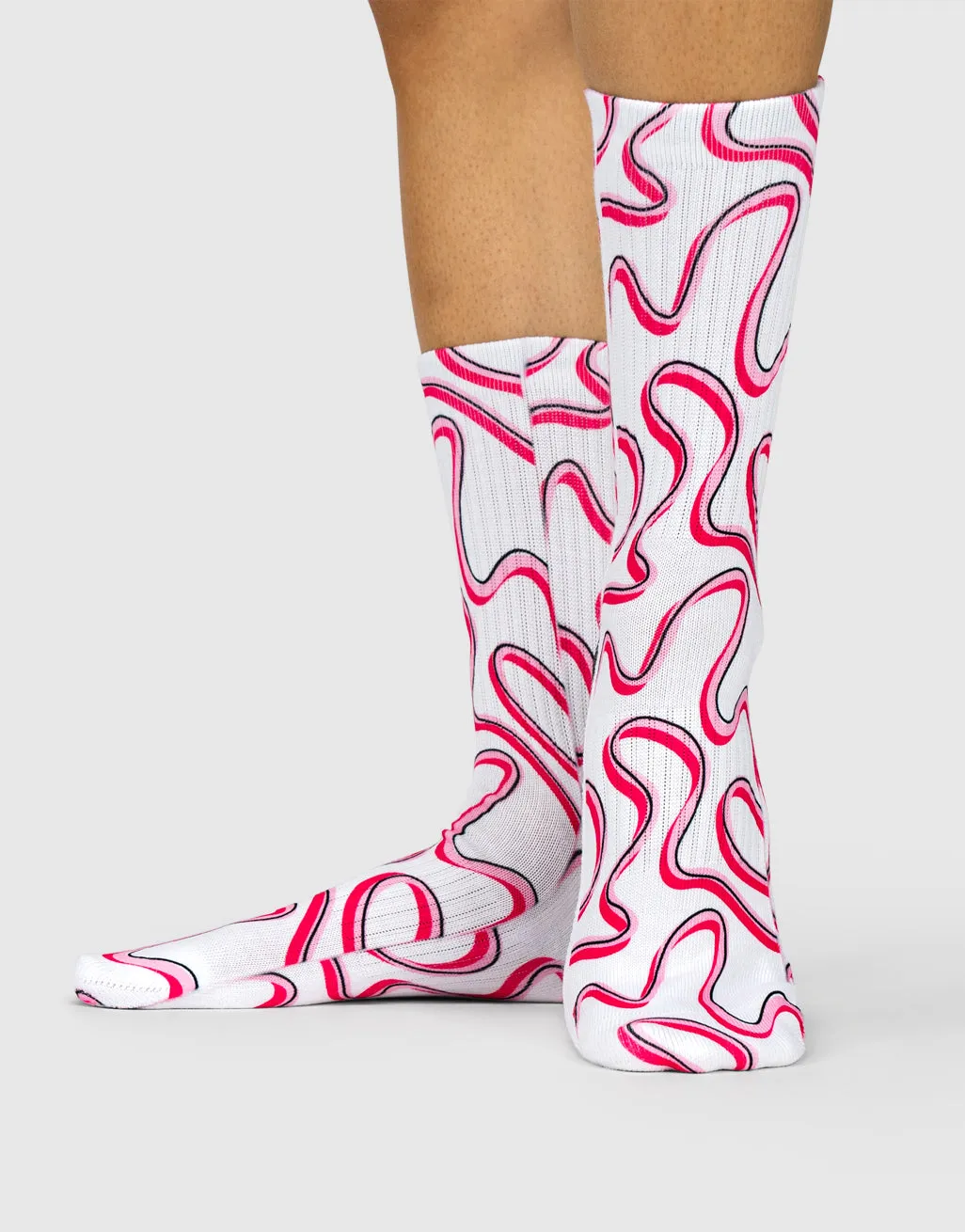 Pink Swirl Socks sold by Super Socks