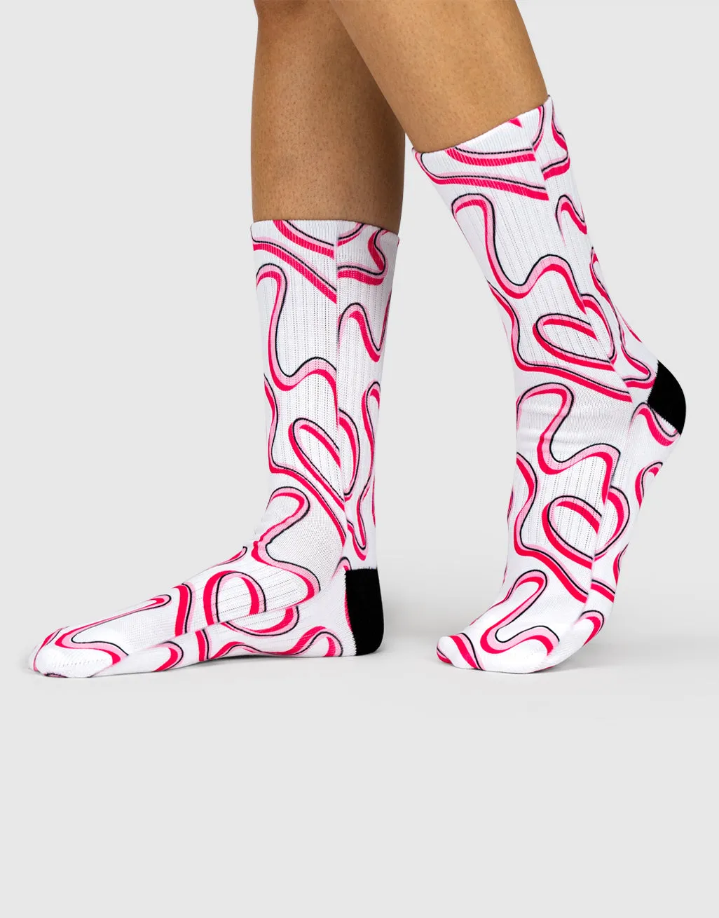 Pink Swirl Socks sold by Super Socks product image thumbnail 3