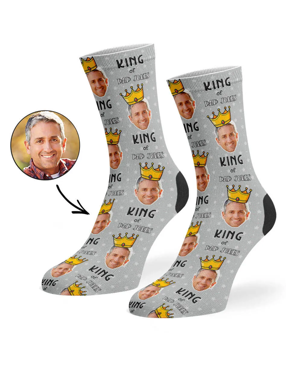 King Of Dad Jokes Socks sold by Super Socks product image thumbnail 4