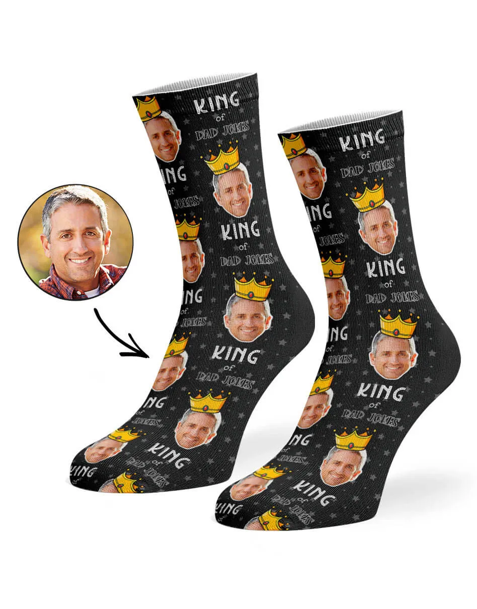 King Of Dad Jokes Socks sold by Super Socks product image thumbnail 3