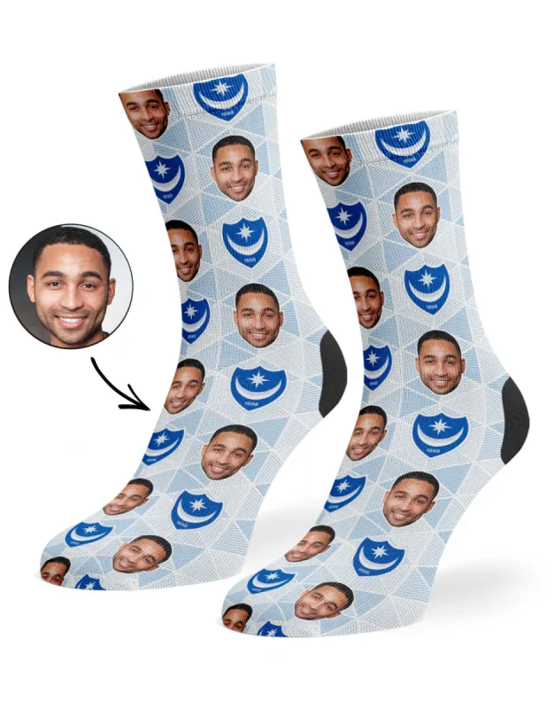 Portsmouth FC Pattern Socks sold by Super Socks