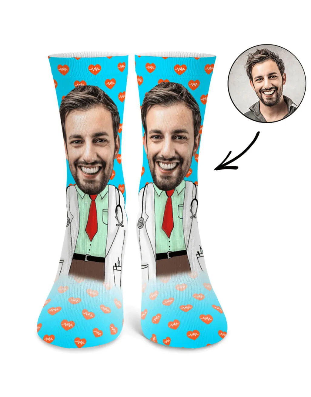 Male Doctor Me Socks sold by Super Socks product image thumbnail 2