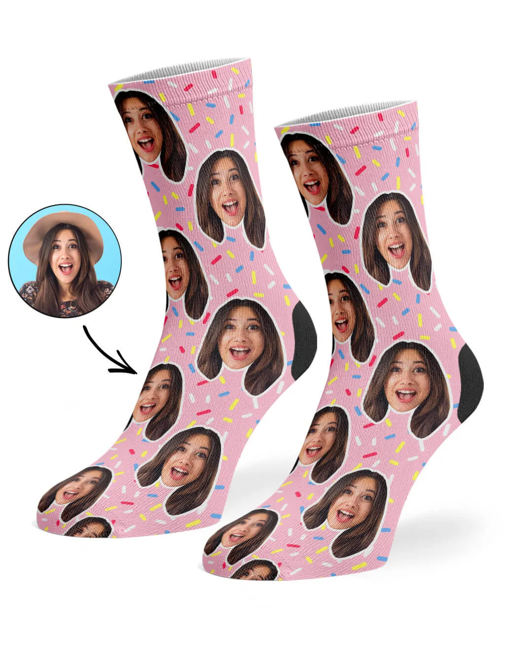 Donut Sprinkles Socks sold by Super Socks product image thumbnail 4