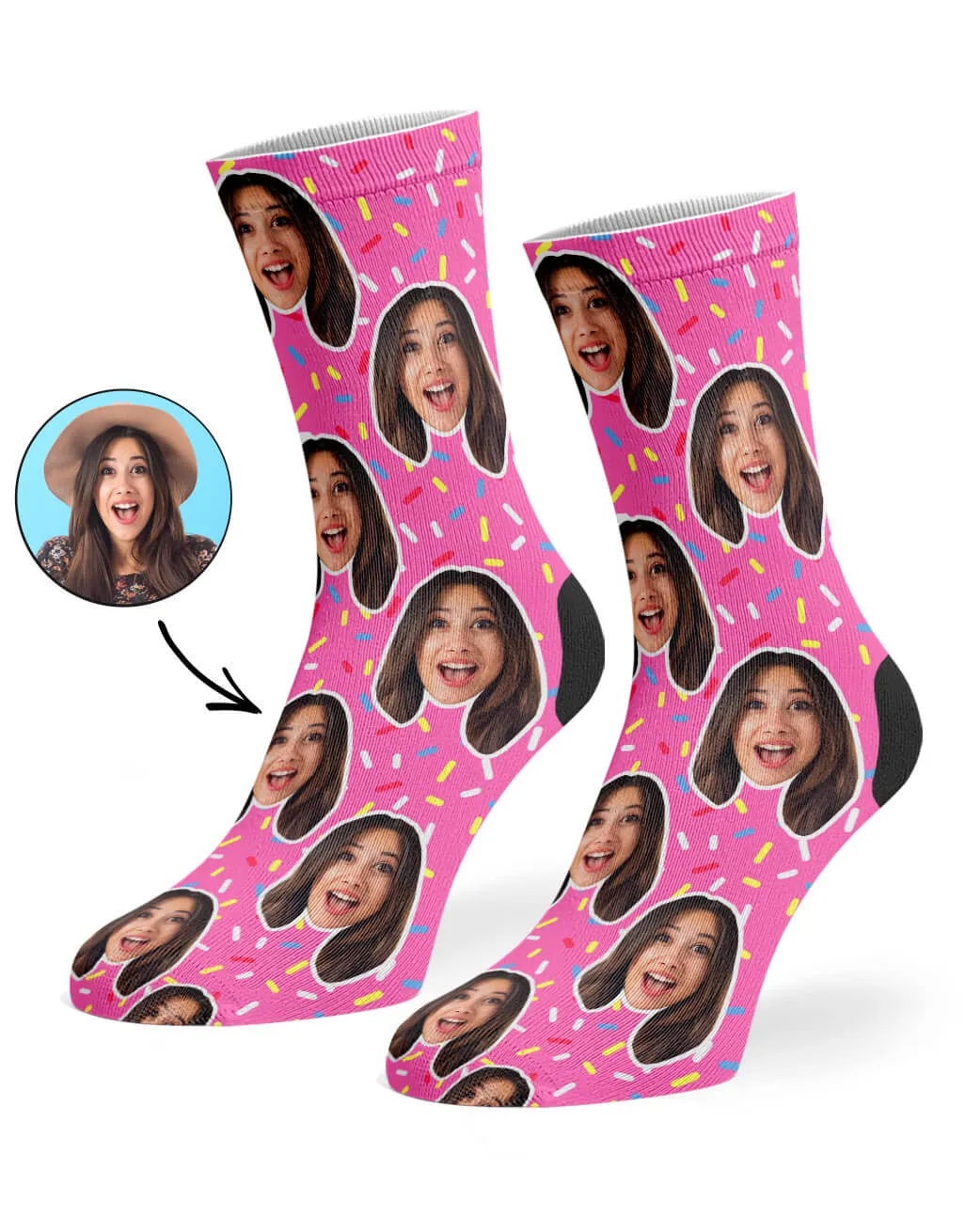 Donut Sprinkles Socks sold by Super Socks product image thumbnail 2