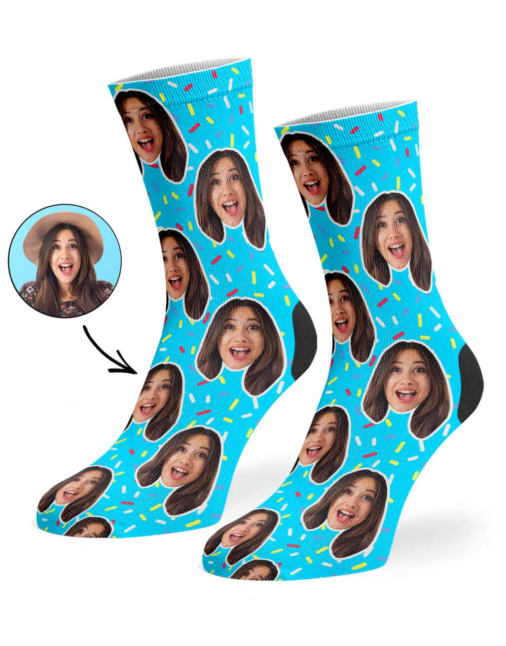 Donut Sprinkles Socks sold by Super Socks product image thumbnail 5