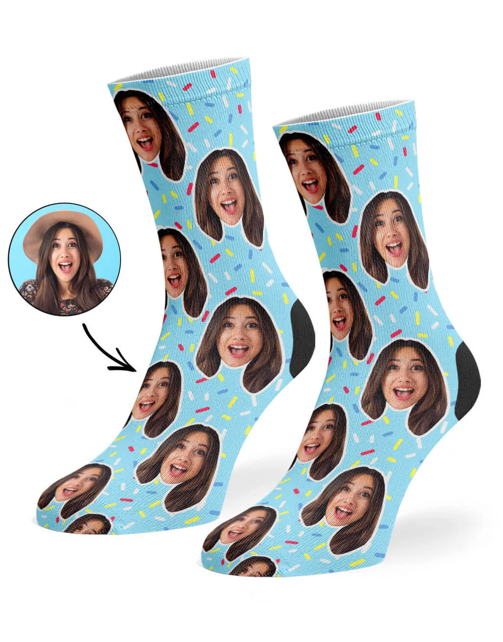 Donut Sprinkles Socks sold by Super Socks product image thumbnail 3