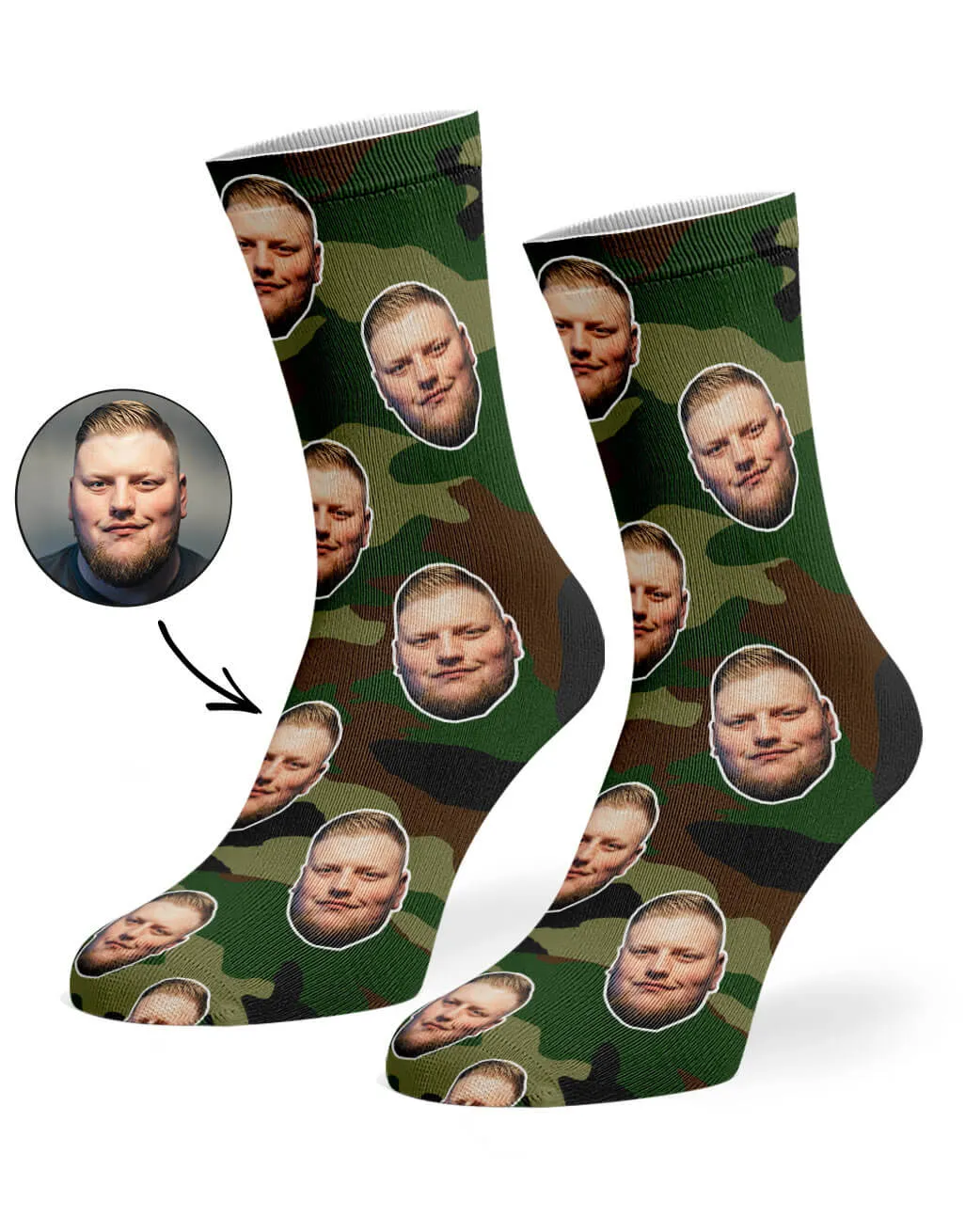 Face Camo Socks sold by Super Socks product image thumbnail 2