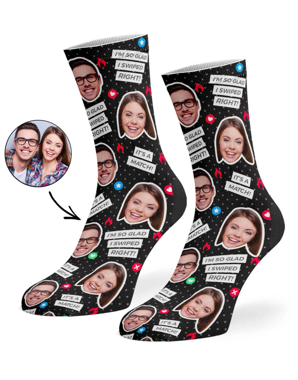 Tinder Socks sold by Super Socks product image thumbnail 4