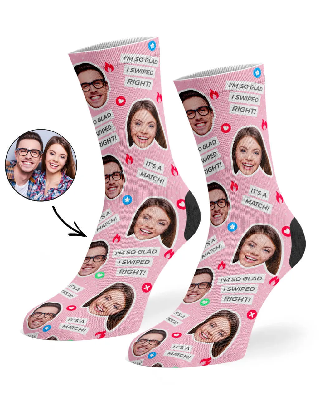 Tinder Socks sold by Super Socks product image thumbnail 3