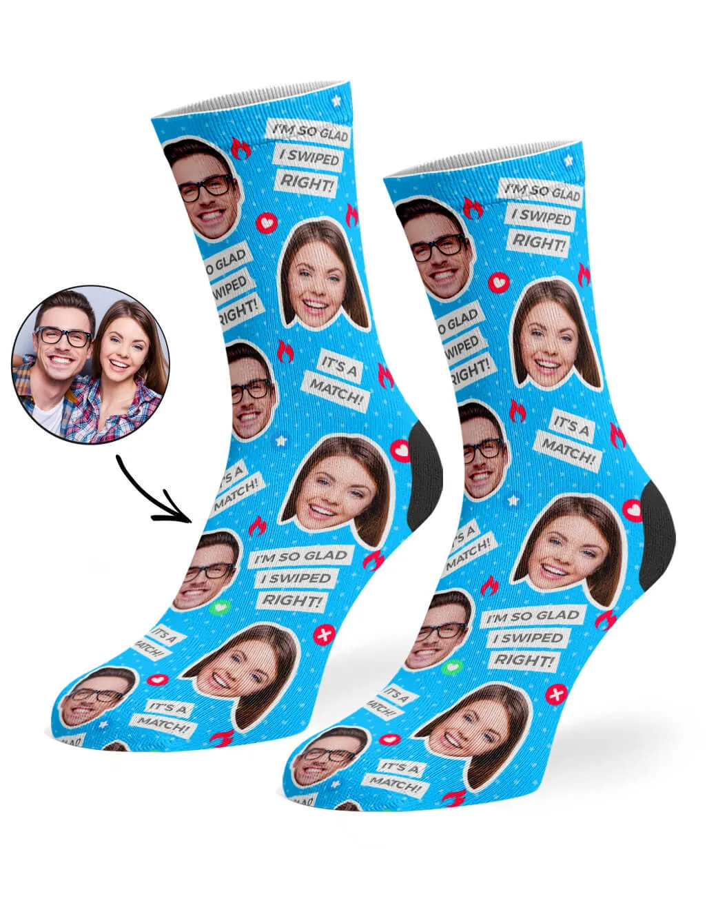 Tinder Socks sold by Super Socks product image thumbnail 5