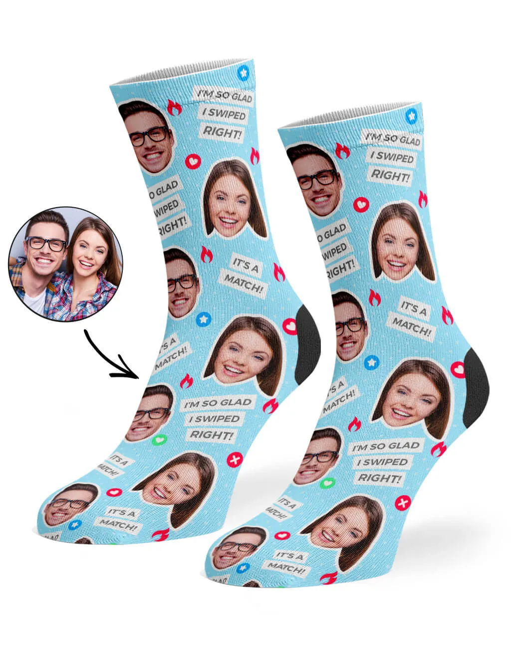 Tinder Socks sold by Super Socks product image thumbnail 2
