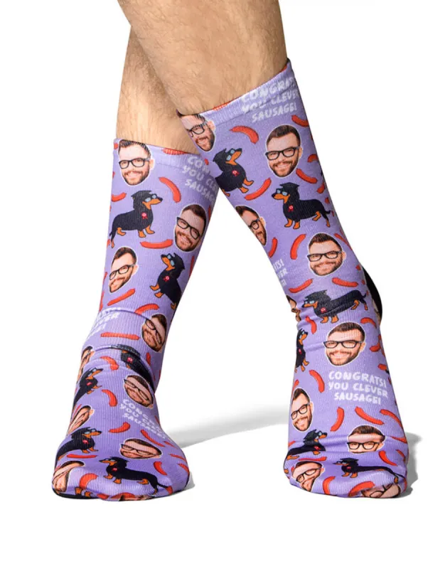 Clever Sausage Socks sold by Super Socks