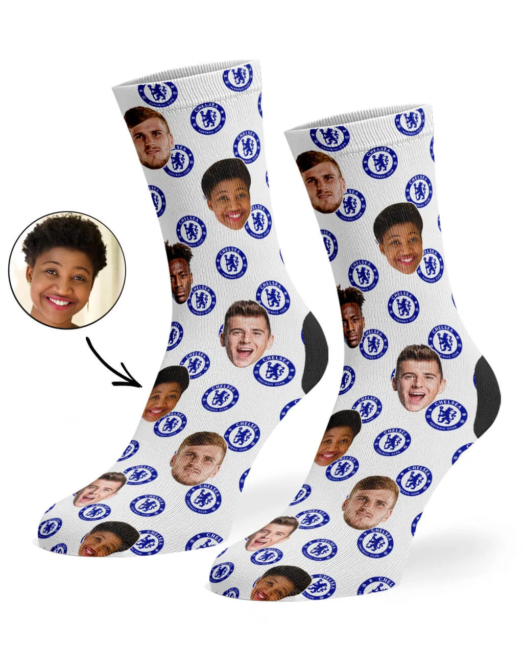 Chelsea Player Crest Socks sold by Super Socks product image thumbnail 2