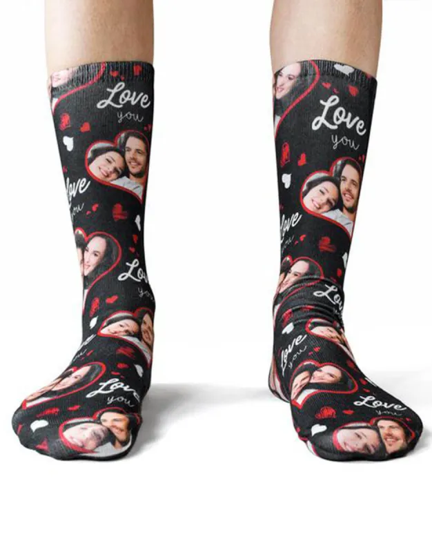 Heart Photo Collage Socks sold by Super Socks