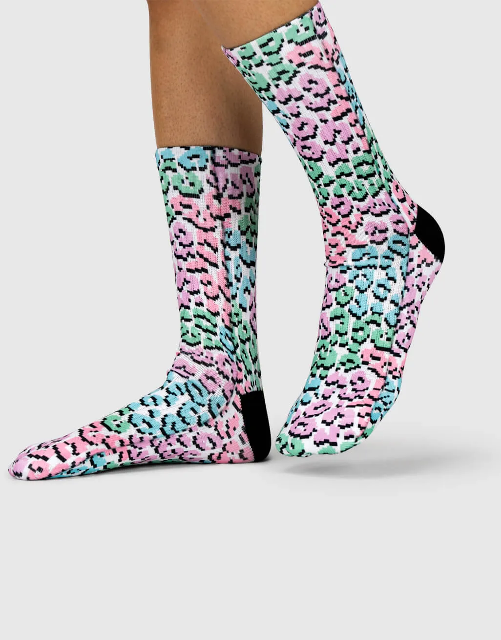 Leopard Pixel Socks sold by Super Socks product image thumbnail 4