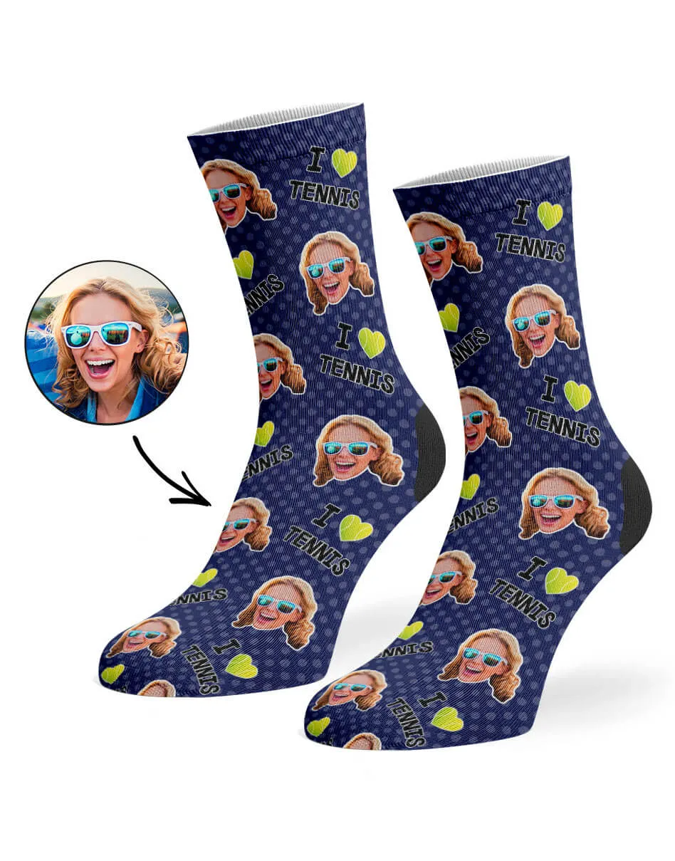 I Love Tennis Socks sold by Super Socks product image thumbnail 5