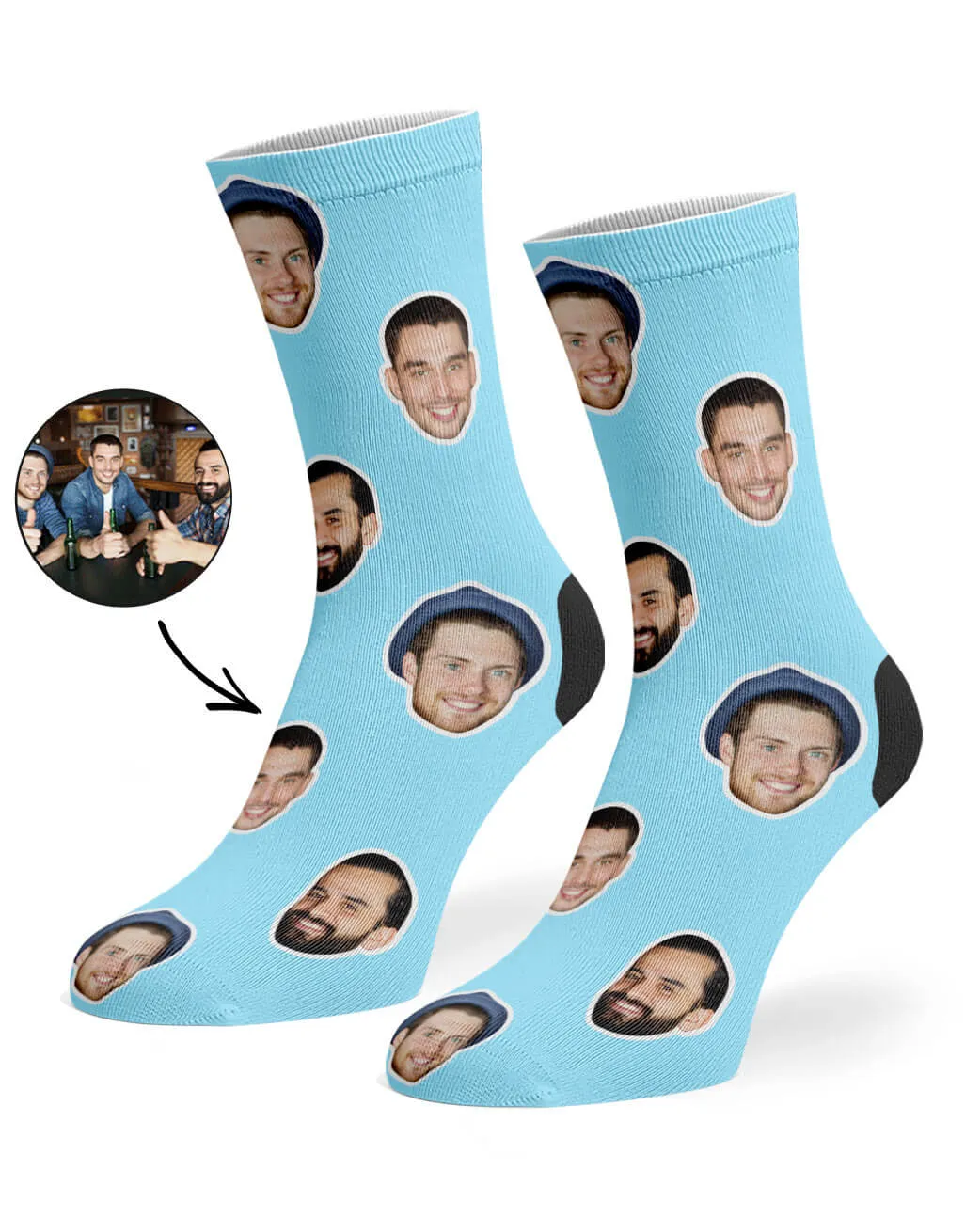 Best Friend Face Socks sold by Super Socks product image thumbnail 5