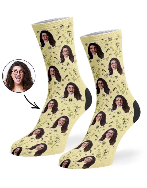 Prosecco-ho-ho-ho Socks sold by Super Socks