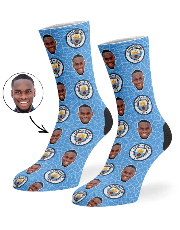 Man City Socks sold by Super Socks