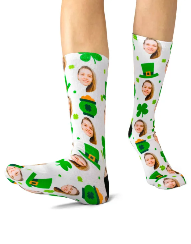 Luck of the Irish Face Socks sold by Super Socks