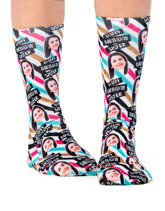 Happy Birthday Sister Socks sold by Super Socks