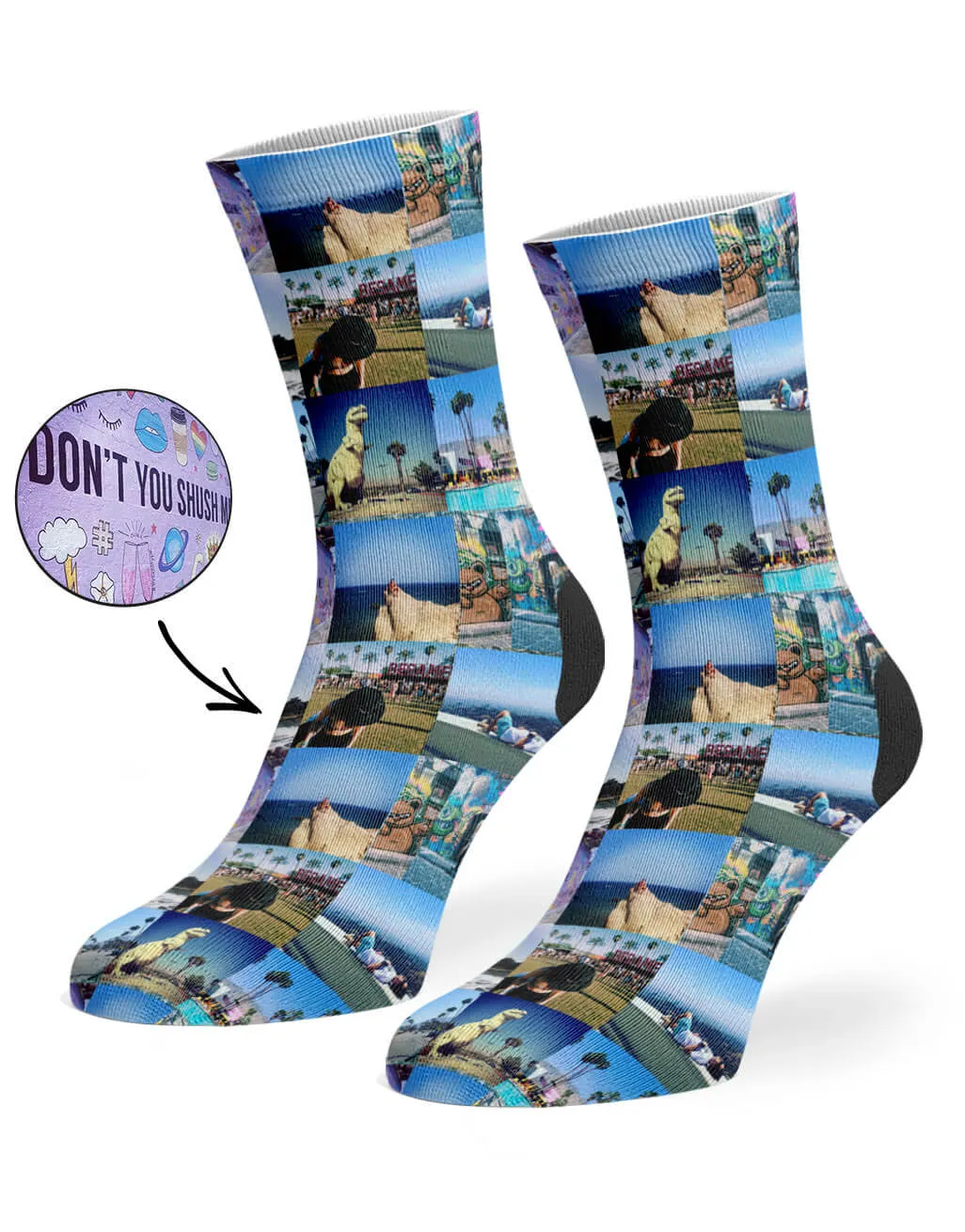 Photo Collage Socks sold by Super Socks product image thumbnail 2