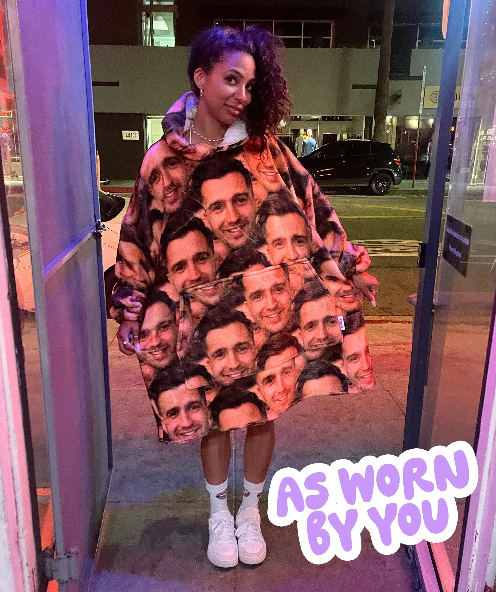 Face Mash Hoodie Blanket sold by Super Socks product image thumbnail 2