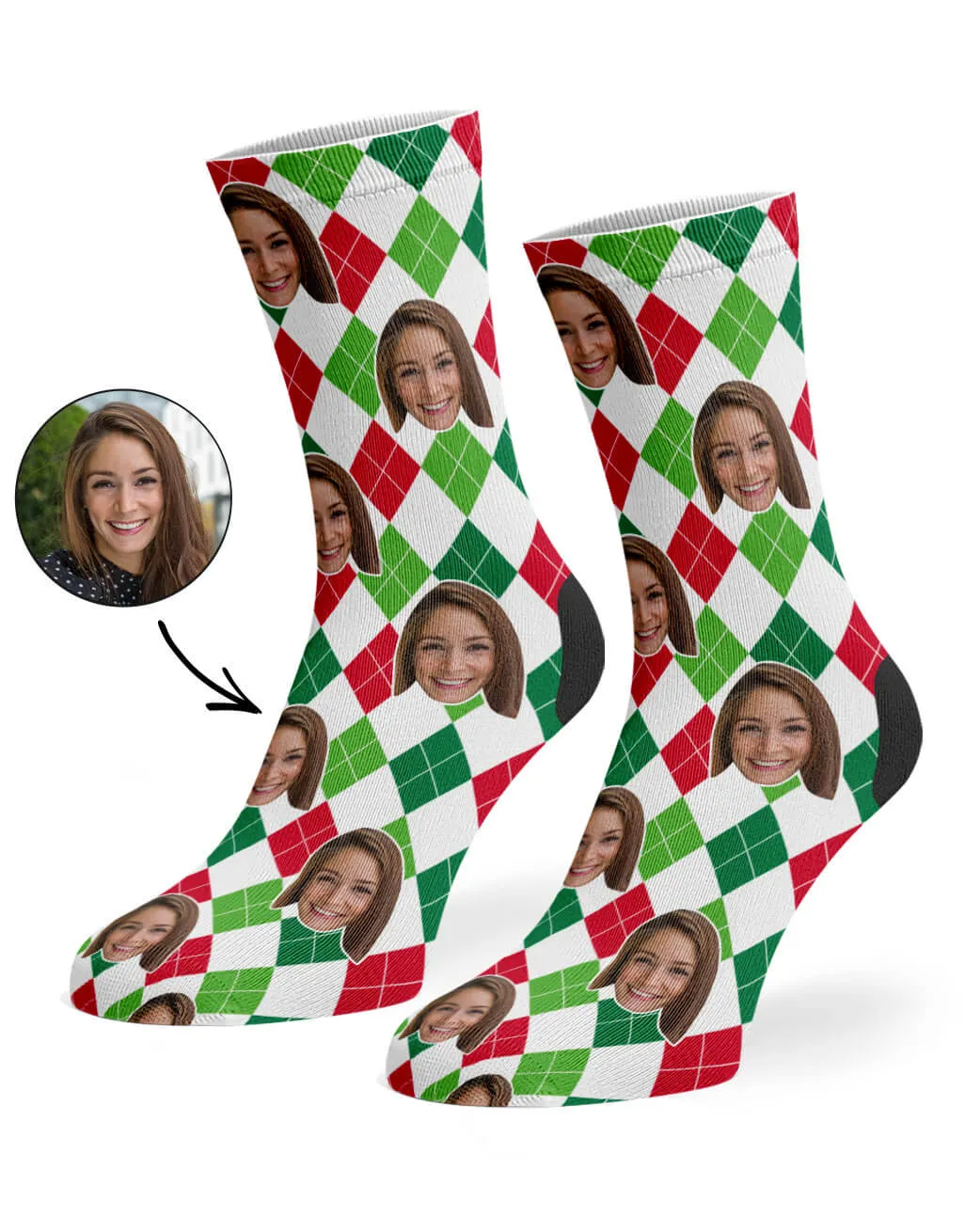 Christmas Diamond Socks sold by Super Socks product image thumbnail 2