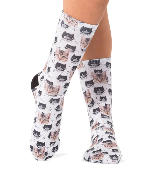 Meow Cat Pattern Socks sold by Super Socks