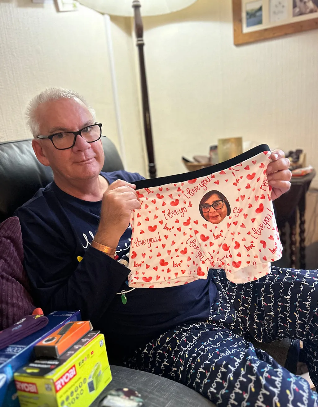 I Love You Face Boxers sold by Super Socks product image thumbnail 3