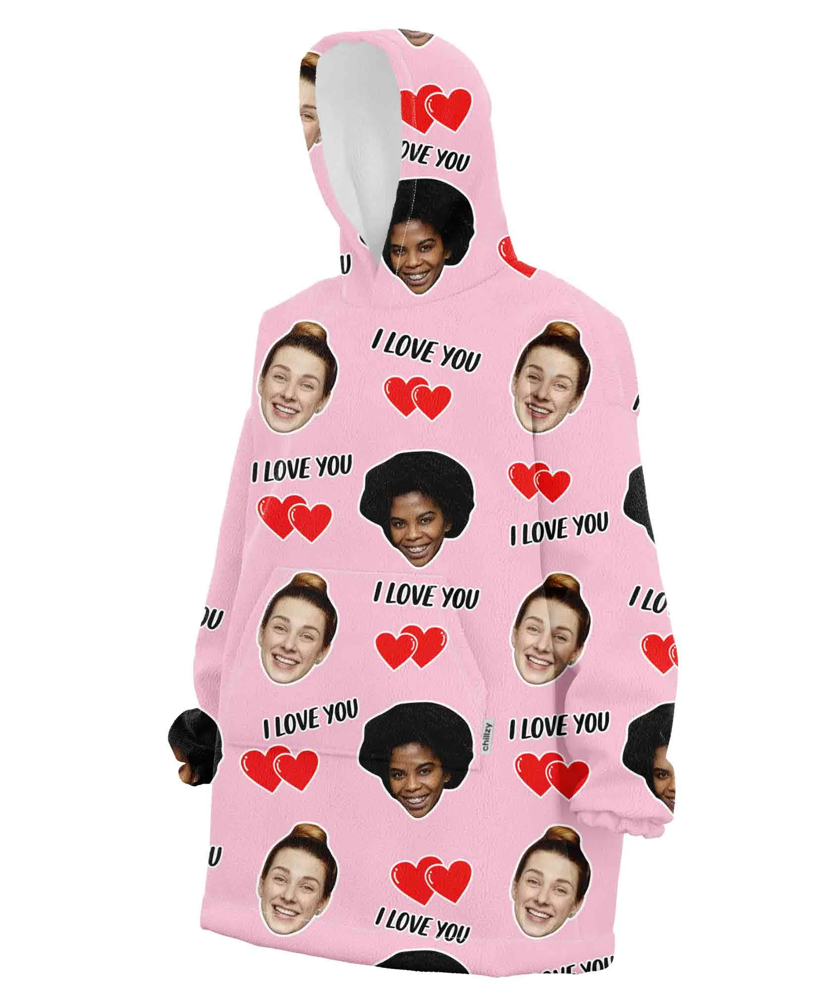 I Love You Hoodie Blanket sold by Super Socks product image thumbnail 3