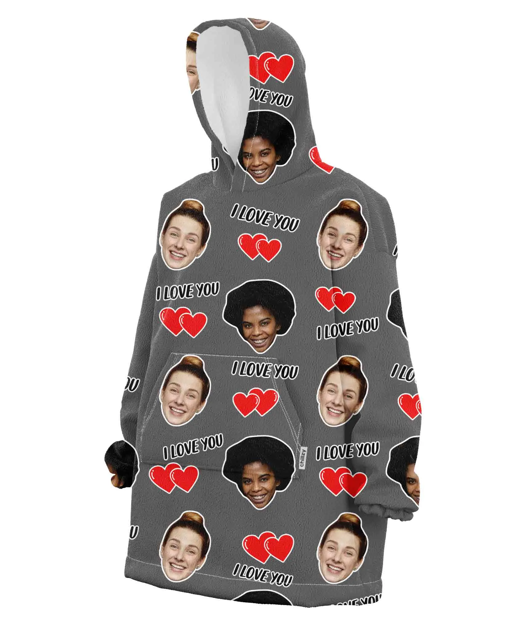 I Love You Hoodie Blanket sold by Super Socks