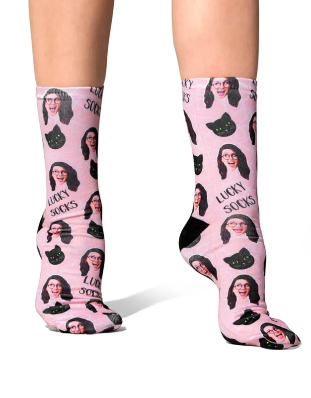 Lucky Cat Socks made by Super Socks