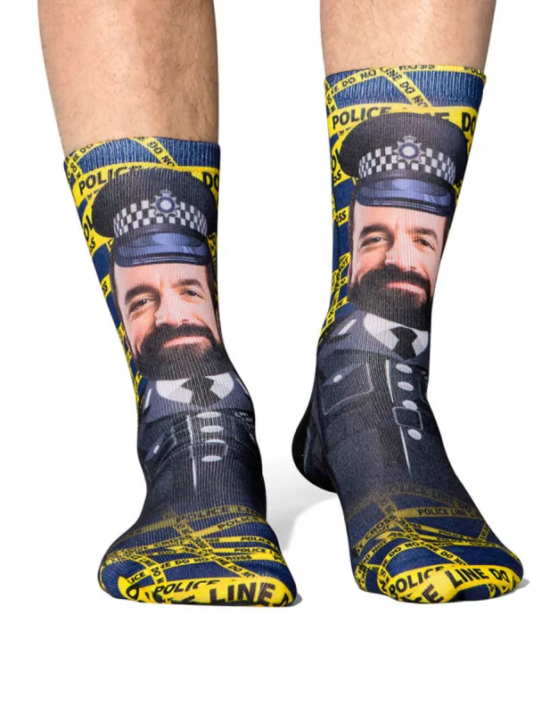 Police Me Socks sold by Super Socks