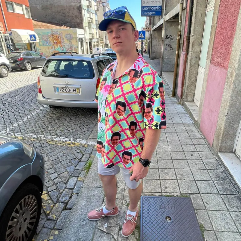 Funky Custom Hawaiian Shirt sold by Super Socks