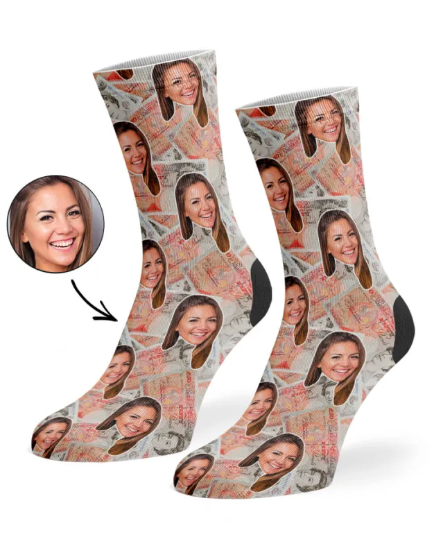 £50 Notes Socks made by Super Socks