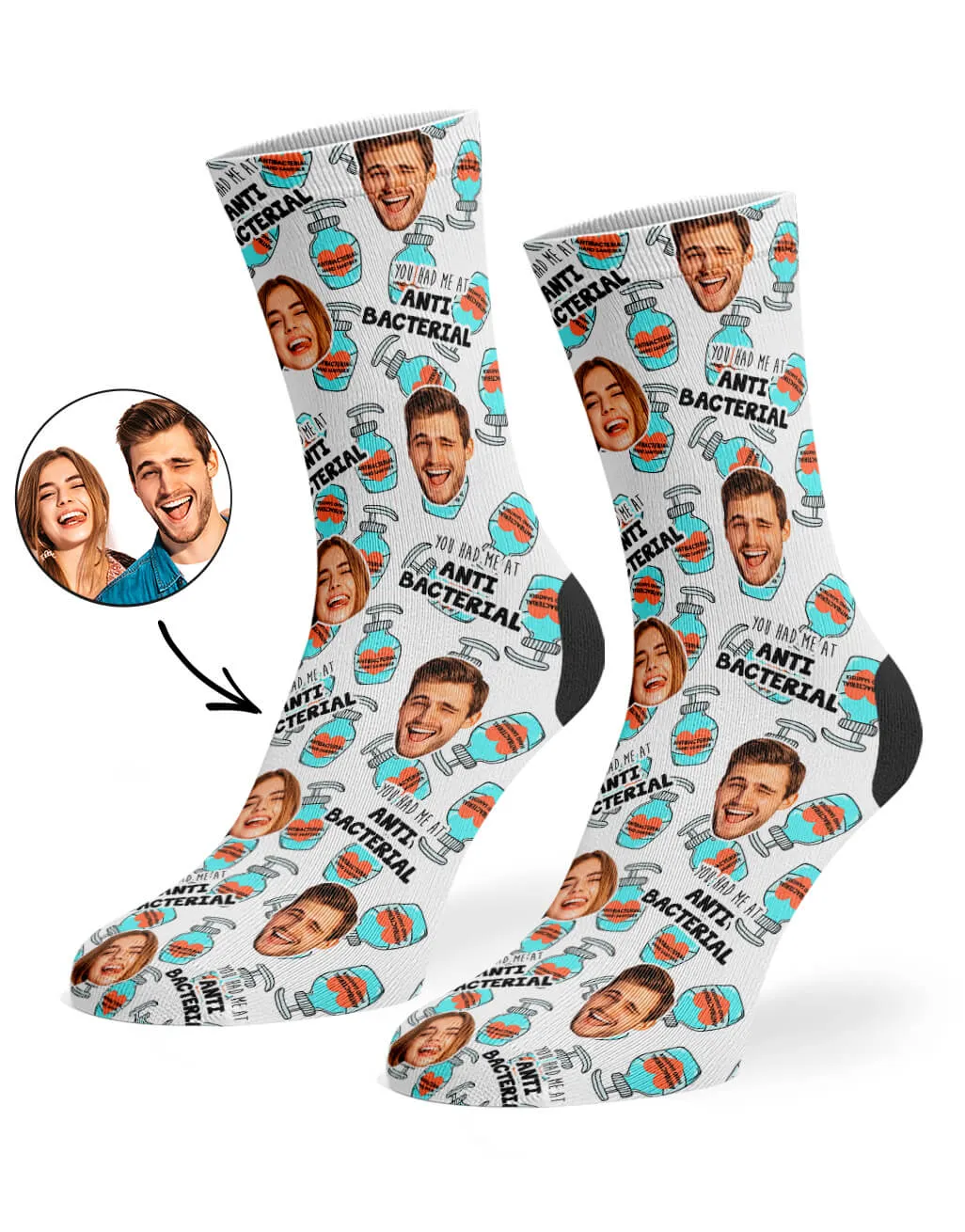 You Had Me At Antibacterial Socks sold by Super Socks product image thumbnail 3