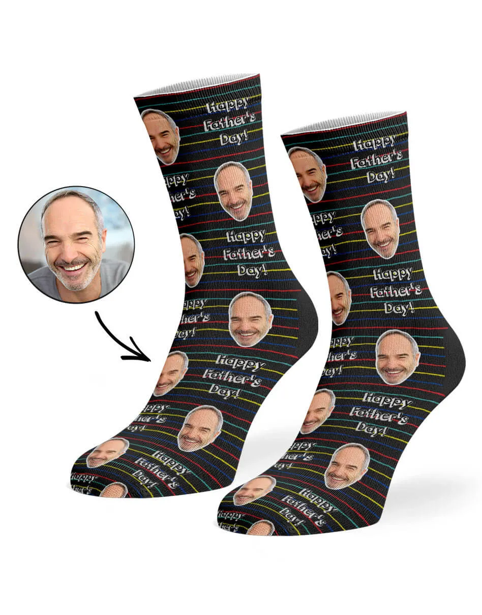 Striped Father's Day Socks sold by Super Socks product image thumbnail 3