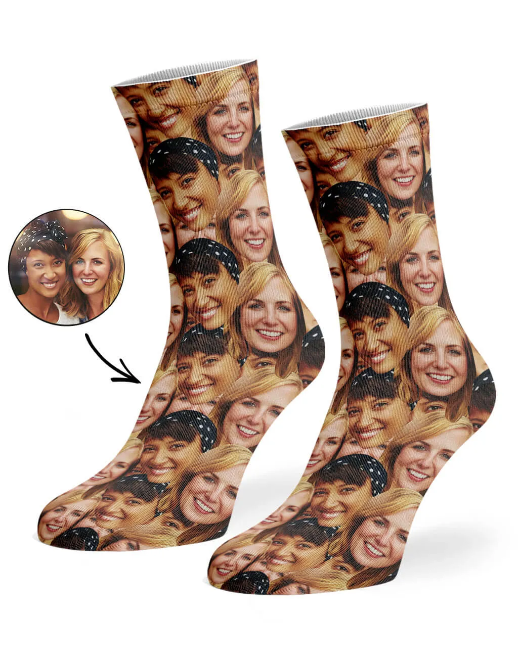Best Friends Face Mash Socks sold by Super Socks product image thumbnail 2