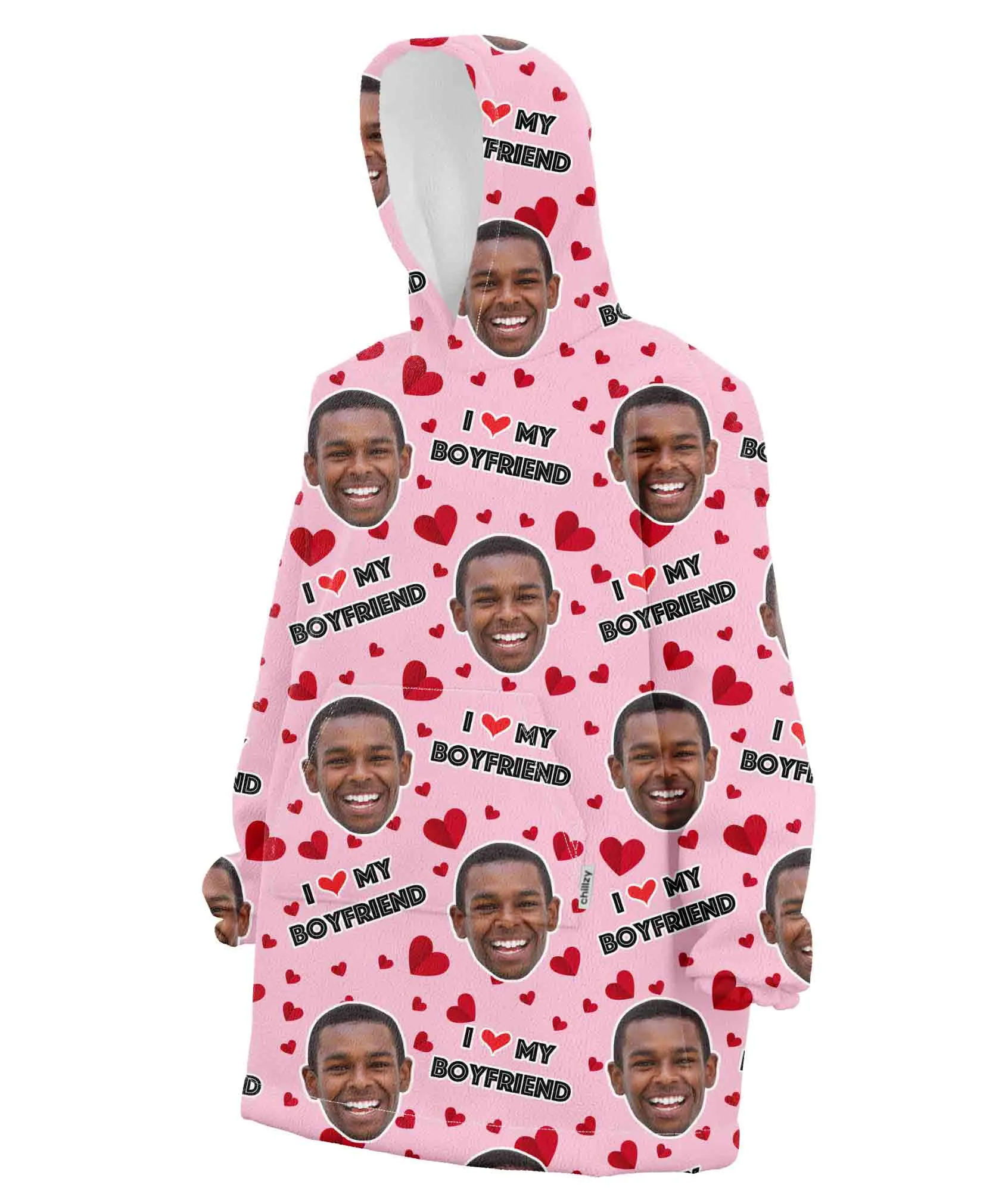 I Love My Boyfriend Hoodie Blanket sold by Super Socks