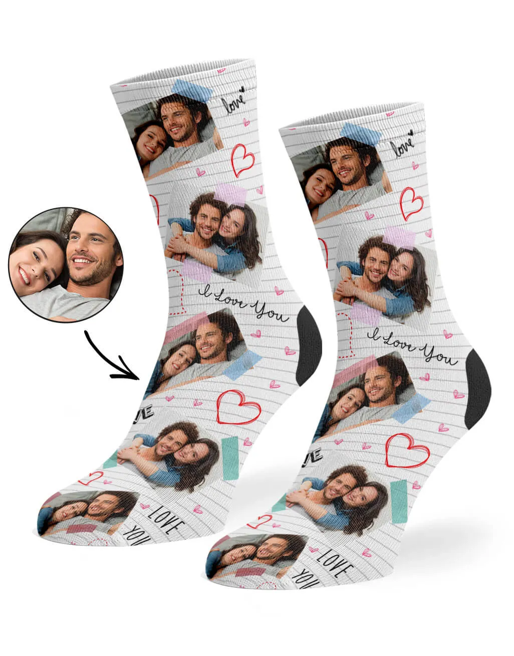 Love Scrapbook Socks sold by Super Socks product image thumbnail 2