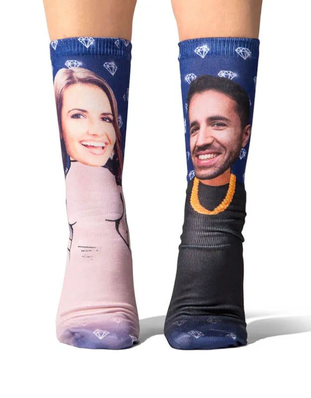 Kim K & Kanye Me Socks made by Super Socks