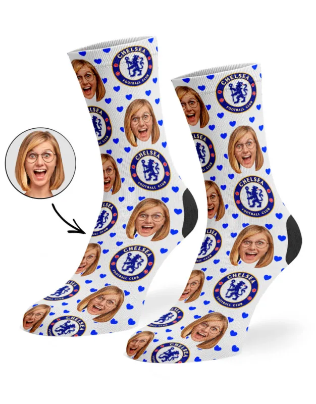 Chelsea Hearts Socks sold by Super Socks