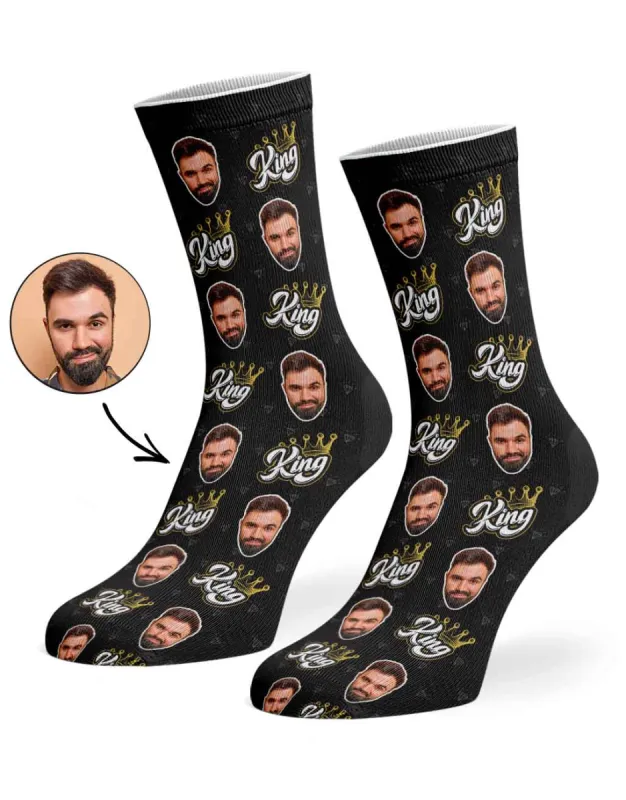 King Face Socks sold by Super Socks
