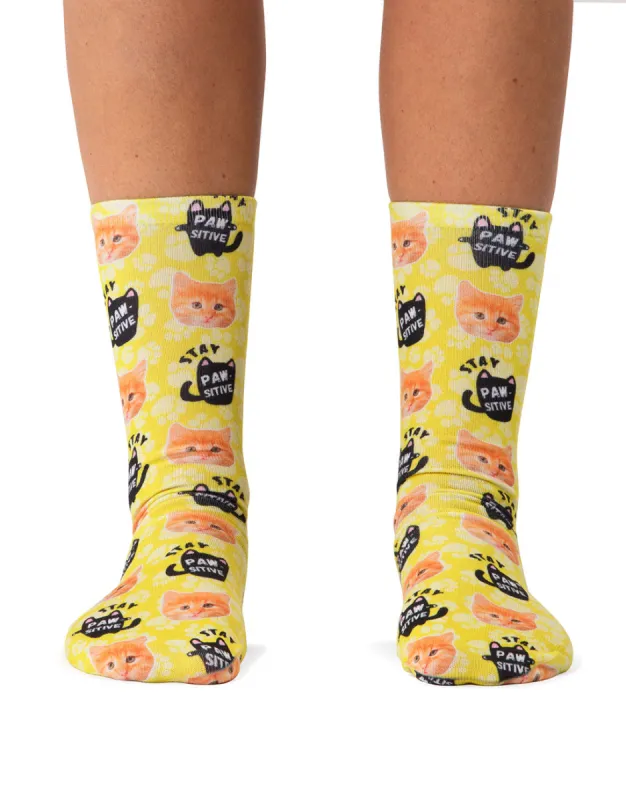 Stay Pawsitive Socks sold by Super Socks