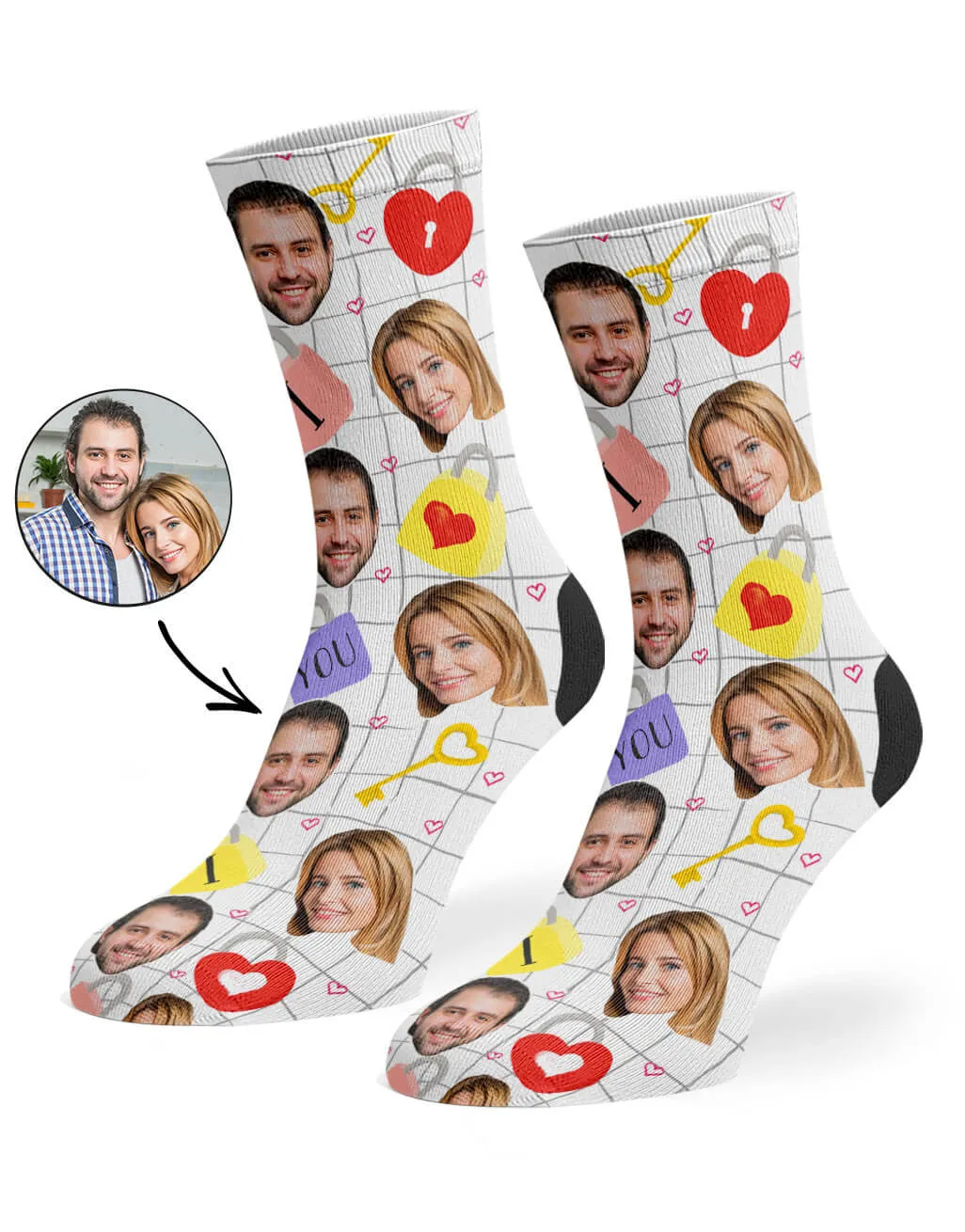 Love Locks Socks sold by Super Socks product image thumbnail 2